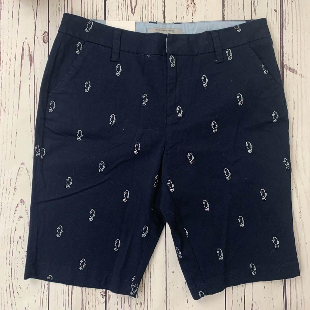 Marc New York NWT Bermuda Short Sz 4 Navy
